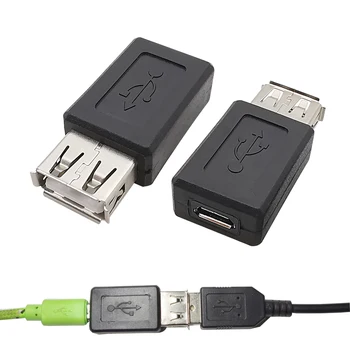 1/2/5vnt USB ConnectorsUSB 2.0, A Tipo moterį, Micro USB B Female Kištuko Duomenys, Kroviklis Konverteris USB2.0 Micro USB Kabelis Adapteris