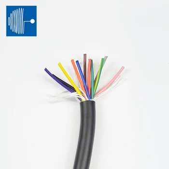 10M juoda spalva PUR striukė kabelis neekranuotas sudėtyje nėra halogenų spalvotų core 26AWG 3/4/6/8/10/14 core lanksčiai valdyti grandinės kabelis