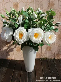 10vnt /daug ! 70cm 3 vadovai aukštos modeliavimas real touch PU rose veltinio gėlės netikrą hibiscus dirbtinių gėlių hibiscus rožių žiedų