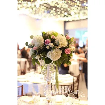 10vnt/daug vestuvių puošmena, sietynas vestuvių dekoratyvinis kristalų puošmena akrilo gėlių stovas