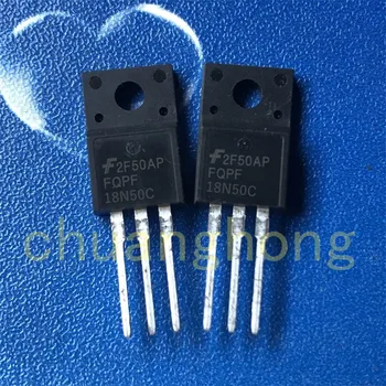 1pcs/daug Galios triode FQPF18N50C 18A 500V prekės-naujos lauko tranzistoriaus SU-220F 18N50C Maitinimo šaltinis