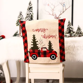 1pcs Kalėdų Prekių Kėdė Padengti Grotelės, Automobilių Kalėdų Eglutė Kėdė Padengti Išmatose Padengti Kūrybos Namų Puošybai Kėdės Apima