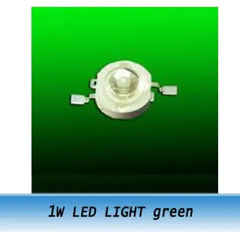 1W Super Ryškus LED Šviesos Lempos Granulių Žalia 60-70lm 20pcs