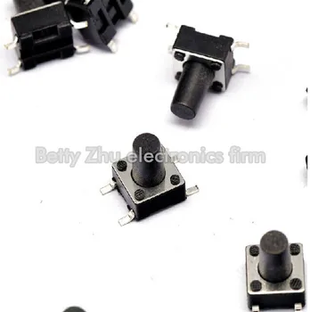 200PCS/LOT 6 * 6 * 9 MM 4-pin SMD Tact Switch Mikro jungiklis / mygtukas jungiklis