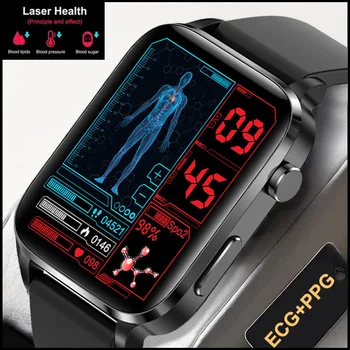 2022 EKG PPG Aikštėje Smart Watch Vyrams Gydymas Lazeriu Hipertenzija, Hiperglikemija Hiperlipidemija Vandeniui Sporto SmartWatch Dėžutę