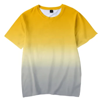 2022 Mados vaikų drabužių gradientas 3D Harajuku spalvos marškinėliai mada vaikams, street boy/girl vasaros marškinėliai trumpomis rankovėmis viršų