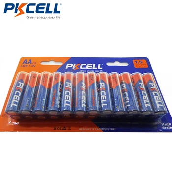24pcs/kortelės PKCELL AA 1,5 V LR6 Šarminės Baterijos Pirminės Sausas Baterija Baterijos Žibintuvėlis,Nuotolinio Valdymo pultas,Žaislai
