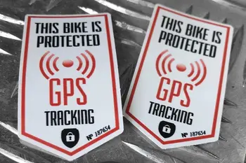 2VNT Įspėjimas, Signalizacijos Sistemos, Automobilių Lipdukai-Tai Dviračių Apsaugotas GPS TRACKER Juosta Elektrinių Transporto priemonių Lipdukas Grafika 0
