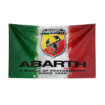 3x5 Abarths Vėliavos Poliesterio Spausdinami Lenktynių Automobilių Reklama Už Dekoras