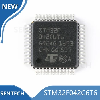 5vnt/daug Naujos Originalios STM32F042C6T6 STM32F042 LQFP-48 ARM Cortex-M0 32-bitų mikrovaldiklis MCU