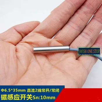 6.5 magnetinės indukcijos tipo DC dviejų laidininkų paprastai atidaryti/normaliai uždaras 10mm12V24V magnetas artumo Jungtis DC10-30 V