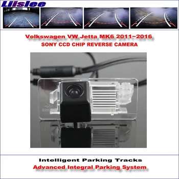 Automobilio Galinio vaizdo Kamera VW Jetta MK6 2011~2014 2015 2016 HD 860 * 576 Pikselių Stovėjimo Intelligentized Dinaminis Orientavimo 1/3 CCD KAMERA