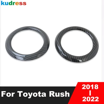 Automobilių Oro Sąlygos Ventiliacijos Angos Dangtelį Žiedas Apdaila Toyota Rush 2018 2019 2020 2021 2022 Anglies Pluošto Interjero Lipdukas Priedai