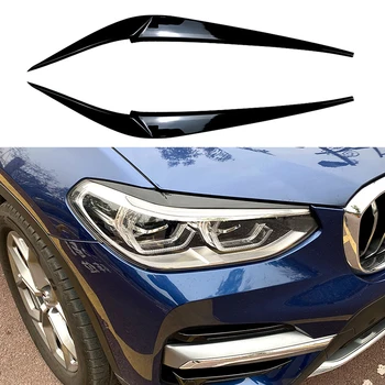 Automobilių Žibintų Antakių Vokų Dangteliai ABS Plastiko Įrengti Dekoratyviniai Aksesuarai BMW X4 X3 G01 G02 2018 2019 2020 2021