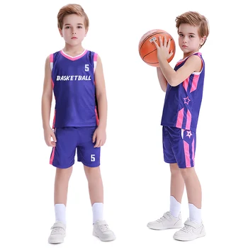 Berniukai Pigūs Krepšinio Vienodas Užsakymą Aukštos Kokybės Vaikas Krepšinio Marškinėliai Kvėpuojantis Krepšinio Jersey Vaikams