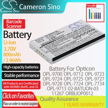 CameronSino Baterija Opticon OPL-9700 OPL-9712 OPL-9723 OPL-9724 OPL-9725 tinka Opticon 02-BATLION-03 brūkšninių kodų Skaitytuvas baterija