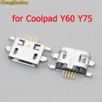 ChengHaoRan 10vnt Micro USB lizdas Uosto Doką jack lizdas Coolpad Y60 Y75 Y76 Y80 Y90 įkrovimo lizdas atsarginės dalys