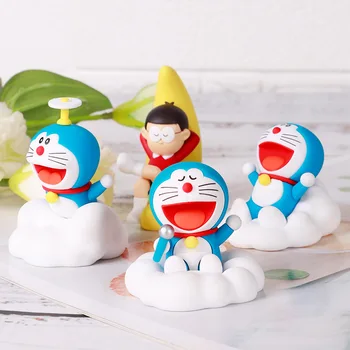 Doraemon Animacinių Filmų Anime Pav Nobi Nobita Pvc Veiksmų Figūrėlės Kawaii Modelis Žaislas Q Ver Papuošalai Lėlė, Vaikams, Dovanų Stalo Apdailos
