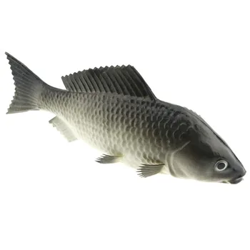 Gresorth 9.2 colių Aukštos Kokybės Dirbtinės Pilka Karpis Modeliavimas Žuvų Apdailos Netikrą Jūros Būtybių Namų Grupė Kalėdų Displ