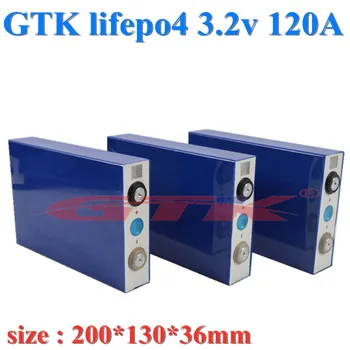GTK 1pc 80Ah 100Ah 120Ah lifepo4 3.2 v ląstelių LiFePo4 baterija ličio Didelio biudžeto įvykdymo patvirtinimo pack 