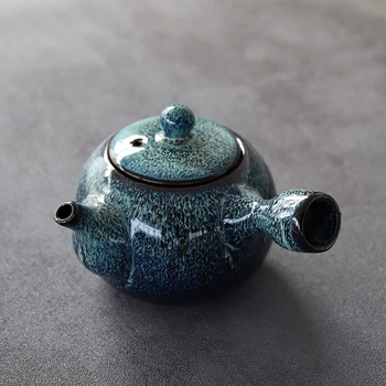 japanceramic kyusu virdulys virdulys mėlyna kinų arbatos puodą drinkware 280ml