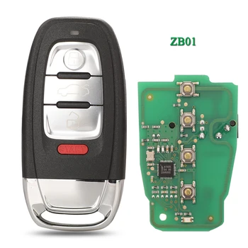 jingyuqin Keyless Go ZB01 KD Universalus Nuotolinio Automobilio Raktas Fob Už KD900 URG200 KD-X2 Smart 3+1 Mygtukų Klavišą Pakeitimo
