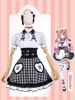 Karšto Anime VTuber Honma Himawari Cosplay Kostiumas Sweet Spalvingas Lolita Tarnaitė Suknelė Tiktų Veiklos Šaliai Vaidmuo Žaisti Drabužių