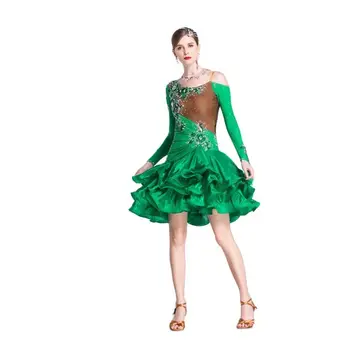 L-18303 Naujas Šokis Pramoginiai Lotynų Tango Salsa Šokių Suknelė, Suaugusiųjų Profesinis Lotynų Šokių Suknelė