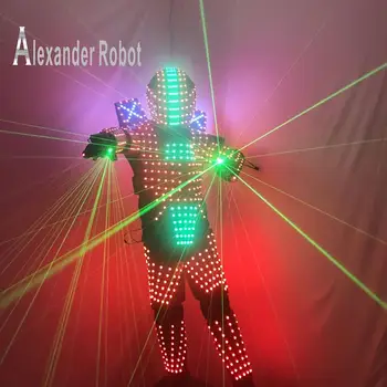 LED roboto Kostiumas /Šviesos kostiumai/ LED Robotas kostiumai/ programavimo duomenų valdytojas nustato šalmas