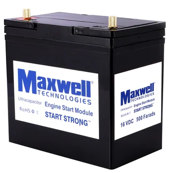 MAXWELL Geriausios Kainos super kondensatorius 16V 500F automobilio akumuliatoriaus 12V įkrovimo baterija (akumuliatorius