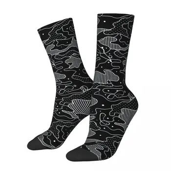 Medžioklės Karinės Camo Camo Miško Juoda Ir Balta Suaugusiųjų Kojinės 3D Spausdinimo Unisex Kojinės Vyrams Kojinės Moterims Kojinės