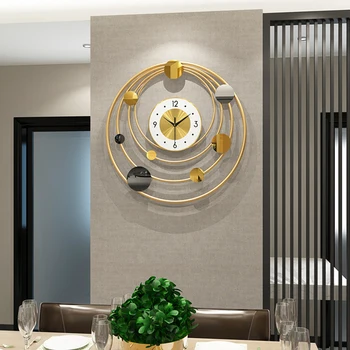 Metalo Kūrybos Sieninis Laikrodis Mechanizmas Kambarį Prabanga Didelis Silent Modernaus Dizaino Sieninis Laikrodis Reloj De Sumalti Namų Puošybai 50
