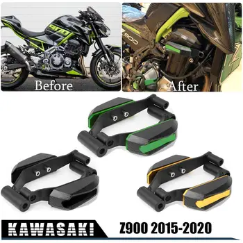 Motociklų Dalys Kairėje ir Dešinėje Variklio Dangčio Rėmo Slankiklį Avarijos Pagalvėlės Raštas Kritimo apsauga Kawasaki Z900 Priedai