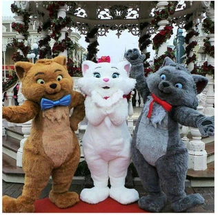 Naujas Suaugusiųjų Geriausia Pardavimo Puikus 3PCS DAUG Katės Kostiumas Gyvūnų Animacinių filmų Talismanas Kostiumas Kalėdų Fancy Dress Helovinas Talismanas Kostiumas
