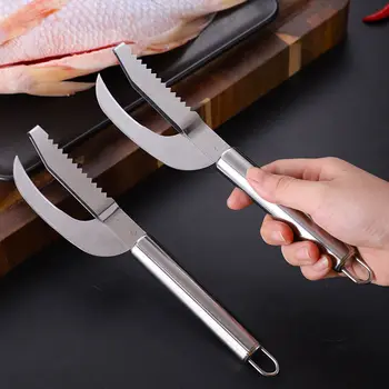 Nerūdijančio plieno žvynų peilis žuvies pjaustymo peilis žuvies, jūros gėrybių filtravimo peilis lupimo peilis virtuvėje maisto gaminimo įtaisą