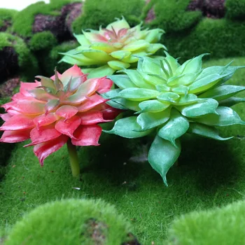 NuoNuoWell 3xMini Netikrą Modeliavimas Sultingi Augalai, Dirbtinės Gėlės, Vestuvių Puošimas Mini Žolės 6cm*7cm