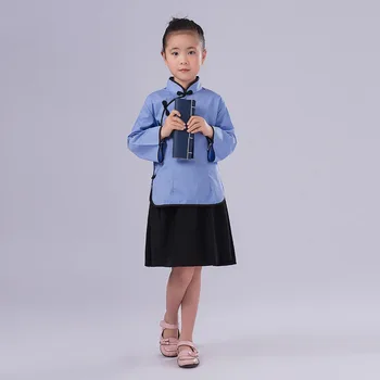 Palaidinė + Sijonas Vaikų Kinijos Senovės Kostiumu Mergina Hanfu Drabužiai Vaikas Kinijos Tradicinių Drabužių Etape Naudingumo 6