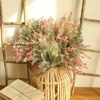 Plastikinis žolės Dirbtiniai augalai INS netikrą Gėlių kambarį dekoro plantas artificiales kambarį apdailos flores 0