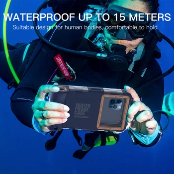 Profesinės 15 Metrų po vandeniu Atveju Redmi 11 Pastaba Pro Universali Vandeniui, Nardymas, Banglentės Telefoną Atveju Xiaomi Mi Pro 12