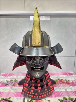 Rankų darbo cosplay šalies Nešiojami Japonų samurajaus šarvai, šalmai, Senovės Japonų veiklos rekvizitai Etapo rezultatus prop