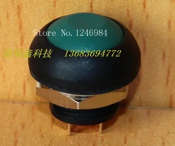 [SA]M12 vandeniui pereiti iš naujo mygtuką, Taivanas Deli Wei PAS6 žalia plastiko apvalios be užrakto mygtuką, paprastai atidarykite perjungti--50pcs/
