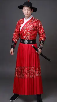 Senovės Kinų Ming Dinastijos Jin Yiwei Medžiaga Pareigūnai Vienodas Etapo Vyrų
