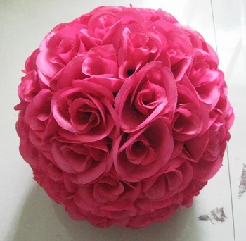 SPR Nemokamas pristatymas šilko gėlių vestuvių bučiavosi kamuolys pasirinktinai-spalva-slyva-plastikiniai ceter-25cm viešbučio apdailos sodo puošmena