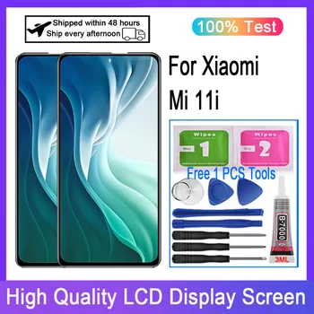 TFT Už Xiaomi Mi 11i M2012K11G LCD Ekranas Jutiklinis Ekranas skaitmeninis keitiklis Pakeitimo