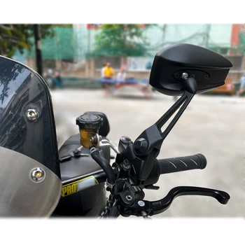 Universalūs Šoniniai Veidrodėliai Elektriniai Motociklai Modifikuoti Priedai, Apsaugos Nuo Akinimo Galinio Vaizdo Veidrodėlis Aliuminio Lydinio Veidrodis