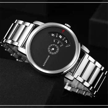 Visas Nerūdijančio Plieno Žiūrėti Mada Vyrų Kvarcinis Laikrodis Nauja Koncepcija Dizaino Modelis Valandą 30M atsparus Vandeniui Vyras Laikrodžiai Originalus Autentiškas
