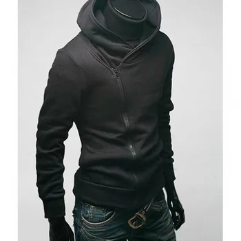 Vyrai linkę užtrauktukas hoodie džemperis korėjos versija Slim montavimo megztinis Pilkas hoodie 2022 naujas vyrų grandinės kailis asmenybė 0