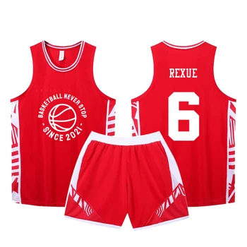 Vyrų Krepšinio Jersey Profesinės Uniformų Komplektai, Berankoviai Marškinėliai, 100% Poliesterio Kvėpuojantis, Greitai sausas Rinkinys