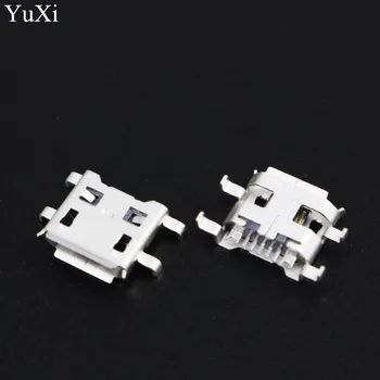 YuXi 10vnt/daug Micro USB 5pin 0.72 mm Jungtis B tipo turi garbanoti pusė Moterų Jack Mobile Mini USB remontas, mobiliojo planšetinio