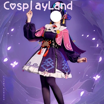 Žaidimas Genshin Poveikio YunJin Cosplay Kostiumų Kinų Operos Apranga Yun Jin Lolita Dress Moterys Šalis Vaidmenį Vaidina Apranga Kostiumas